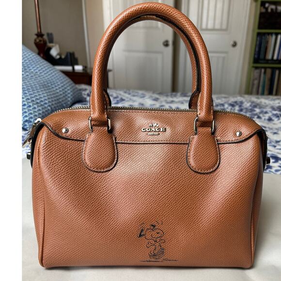 Coach | Limited Edition Coach X Peanuts Snoopy Mini Bennett Satchel - Picture 1 of 12